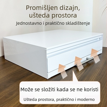 Kuhinjski izvučni stalak za mikrovalnu pećnicu — ploča ladice na radnoj ploči s teleskopskom ugradnjom, jednostavan i moderan dizajn (Materijal: ugljikova čelika; Model: ploča ladice za mikrovalnu; Obrada: prilagođeno nacrtima)