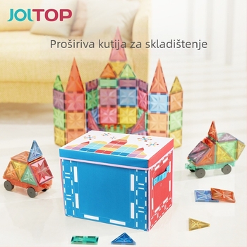 KEBO Sklopiva kutija za pohranu — Oxford tkanina, vodootporna, otporna na prašinu, kapacitet 25 L, prilagođeni kartunski uzorak
