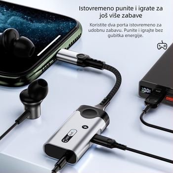 HCINOO MH391/MH392 dvostrani audio adapter s napajanjem, kompatibilan s Apple x-14