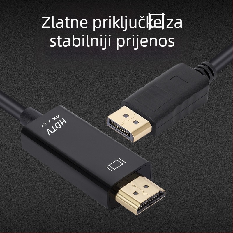 DP na HDMI adapter kabel, DP sučelje, podrška 4K30Hz