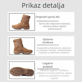 Taktičke vanjske čizme - vodootporna tkanina, unisex, odrasli, pogodne za planinarenje i kampiranje