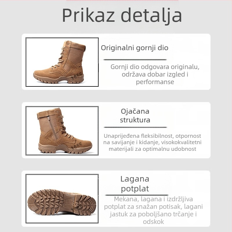 Taktičke vanjske čizme - vodootporna tkanina, unisex, odrasli, pogodne za planinarenje i kampiranje