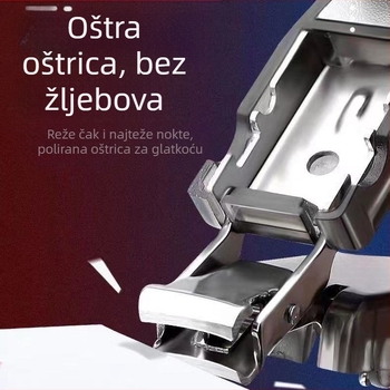 Mini sklopiva kliješta za nokte – plast i nehrđajući čelik, prenosivo za kućnu upotrebu