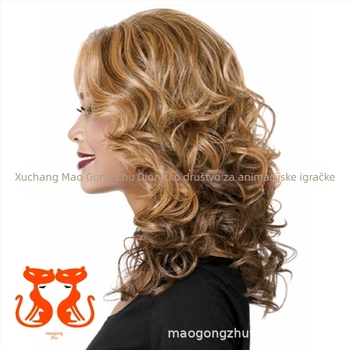 Perika, duga kovrčava perika, egzotični stil, pahuljasta tekstura Shifu, vlakna otporno na toplinu, model T9A271