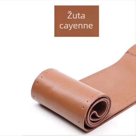 Kožna ručno šivana navlaka za volan za Howo TX340/350/380/336 — univerzalna kompatibilnost, sve sezone, ugradnja za posebna vozila