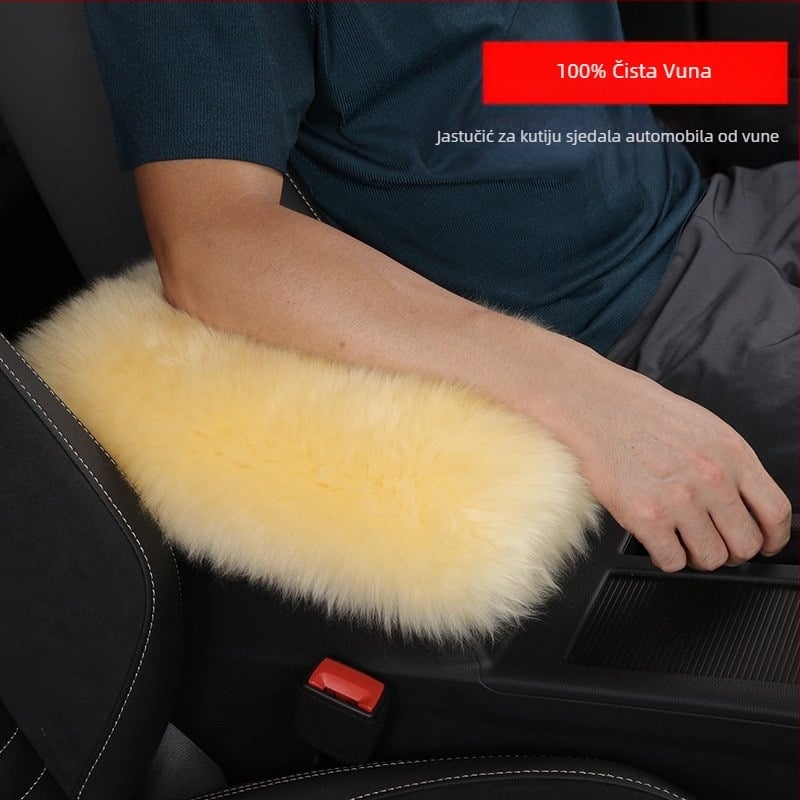 Kožna podložka za središnji naslon za ruku, zimska toplina, oko 180 g, prilagodljiva obrada, podrška za montažu