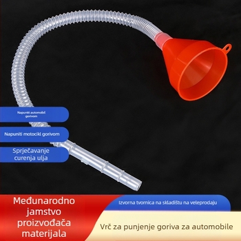 Lijevak za ulje s dugom cijevi za punjenje automobila i motocikala – PP+PE, Zhongkai