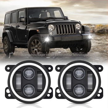 LED svjetlo za maglu Jeep Wrangler – ugrađeno, prednji branik, off-road; LED izvor, aluminijsko kućište, 6000K, IP zaštita
