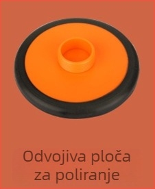 Uređaj za poliranje i voskanje automobila s bežičnim punjenjem (Basdeo, ABS+metal, 80W, model TR-5002)