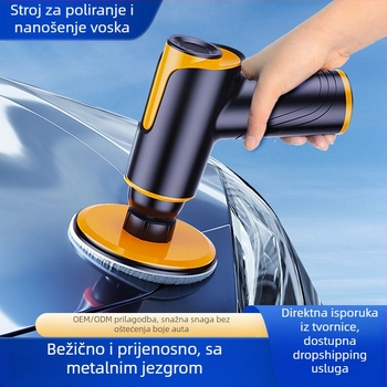 Uređaj za poliranje i voskanje automobila s bežičnim punjenjem (Basdeo, ABS+metal, 80W, model TR-5002)