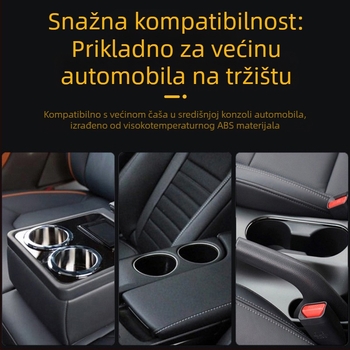 Držač za telefon u držaču za čašu automobila — univerzalno, Snap-On montaža, za središnju konzolu i stražnju klupu, modeli: 1608H, 2208H, 1608HE, Yongxinjia