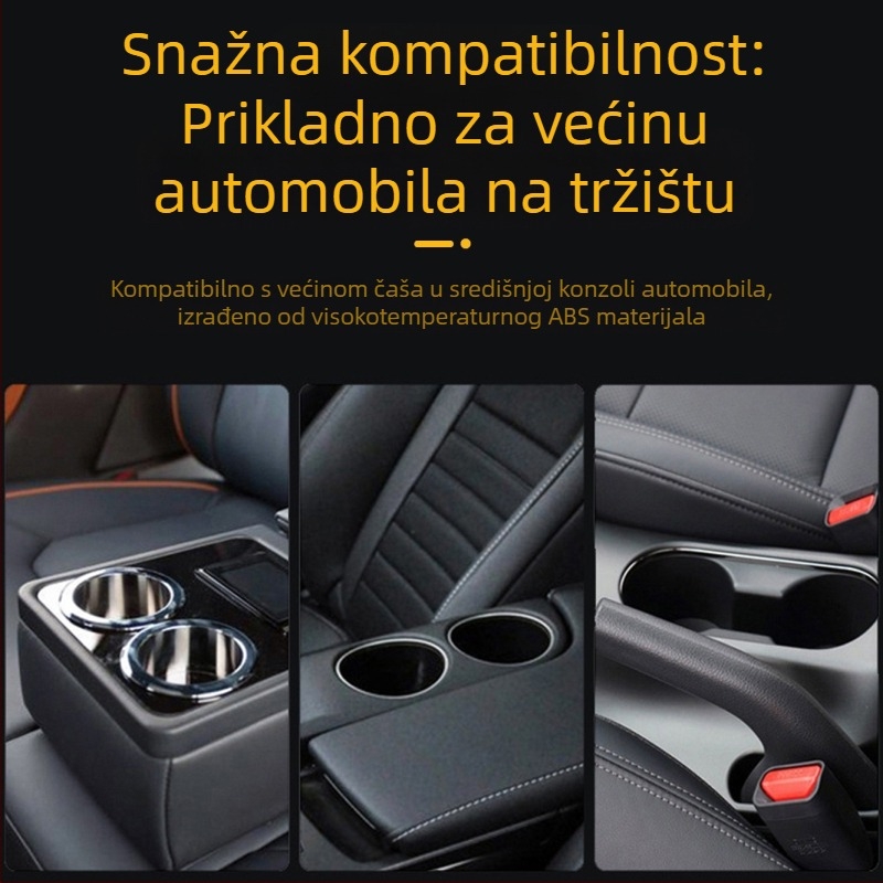 Držač za telefon u držaču za čašu automobila — univerzalno, Snap-On montaža, za središnju konzolu i stražnju klupu, modeli: 1608H, 2208H, 1608HE, Yongxinjia