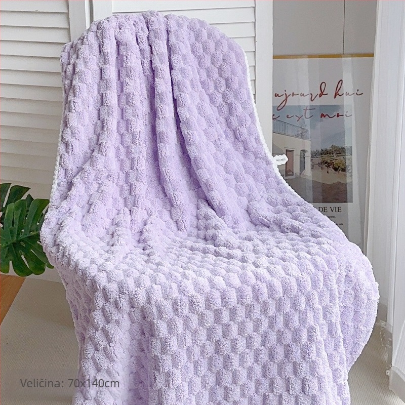 Trojdjelni set za kupaonicu: ručnik za pakiranje za odrasle, kapa za sušenje kose i ručnik; 100% pamuk, 150D pređa, marka Silent Love