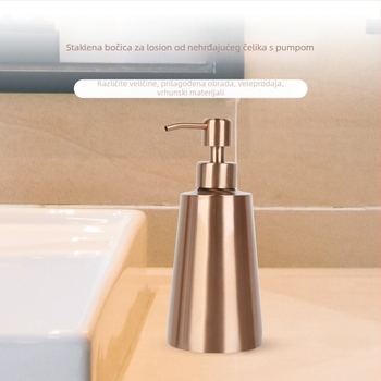 Bočica za dezinfekciju ruku i dozator sapuna od nehrđajućeg čelika 304, 350 ml, Hao Chen, prilagodljiv logotip, privatna oznaka