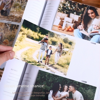 Foto-album sa stranicama za pisanje, korica od kraft papira, 50 stranica, brend Dileli