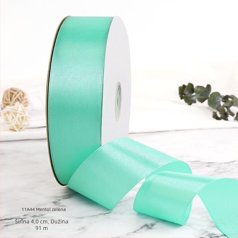 Boming poliester DIY traka – svadbeni pakiranje cvijeća i torti, dekorativna upotreba