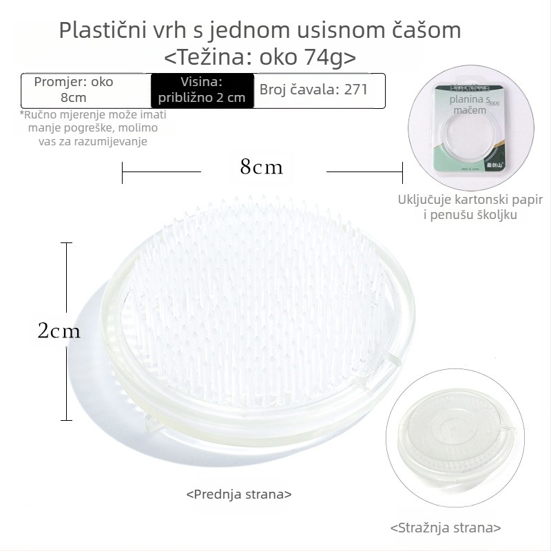 Jianshan plastična baza za aranžiranje cvijeća sa 3 usisne čašice