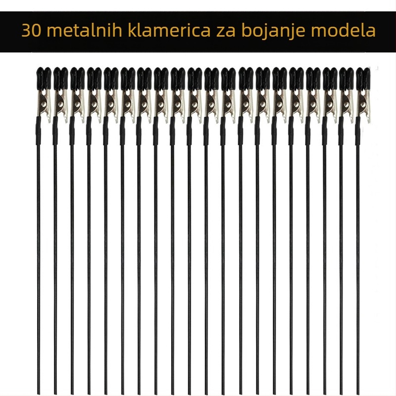 Klip baze Gundam modela s krokodilskim klipom, sušilnim klipom i alatom za sprejanje za ručno nanošenje