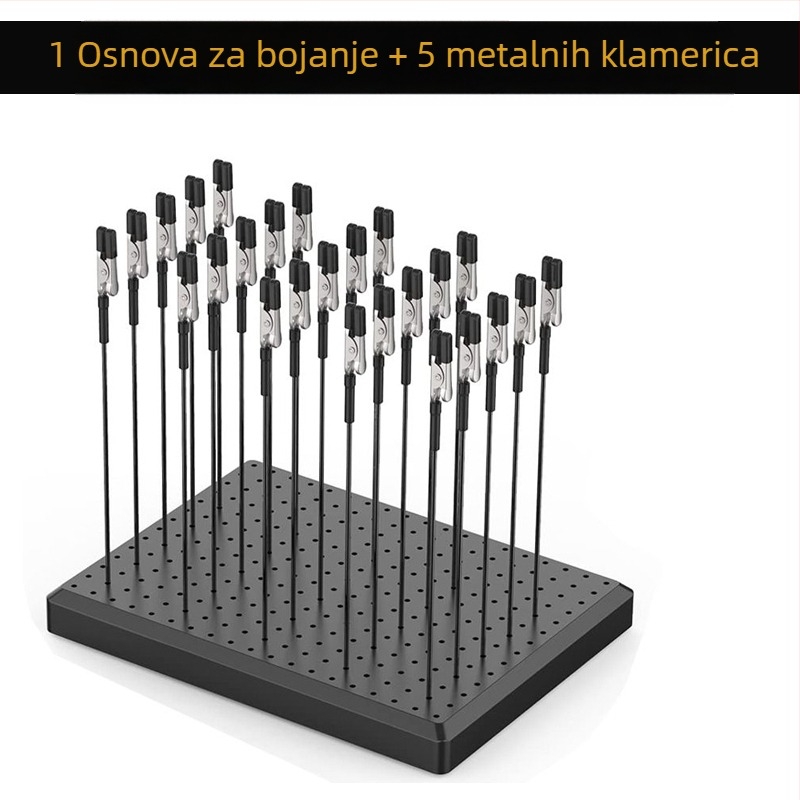 Klip baze Gundam modela s krokodilskim klipom, sušilnim klipom i alatom za sprejanje za ručno nanošenje