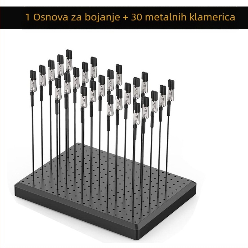 Klip baze Gundam modela s krokodilskim klipom, sušilnim klipom i alatom za sprejanje za ručno nanošenje