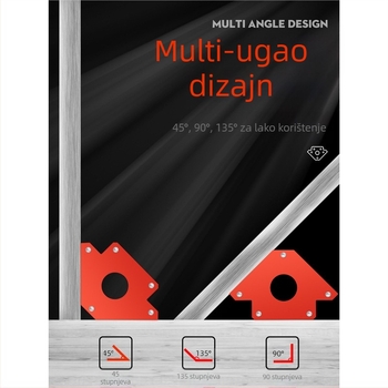 Fulida – snažan magnetski lokator za zavarivanje, držač pravog kuta