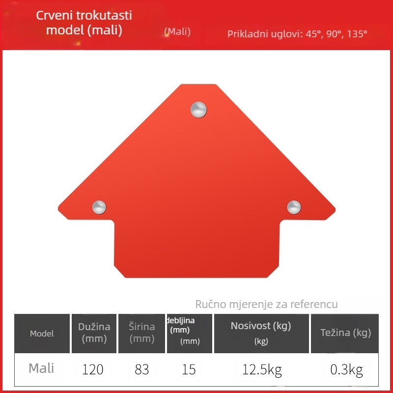 Fulida – snažan magnetski lokator za zavarivanje, držač pravog kuta