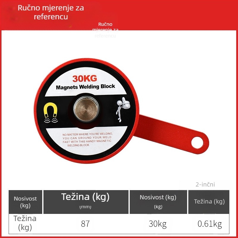 Fulida – snažan magnetski lokator za zavarivanje, držač pravog kuta
