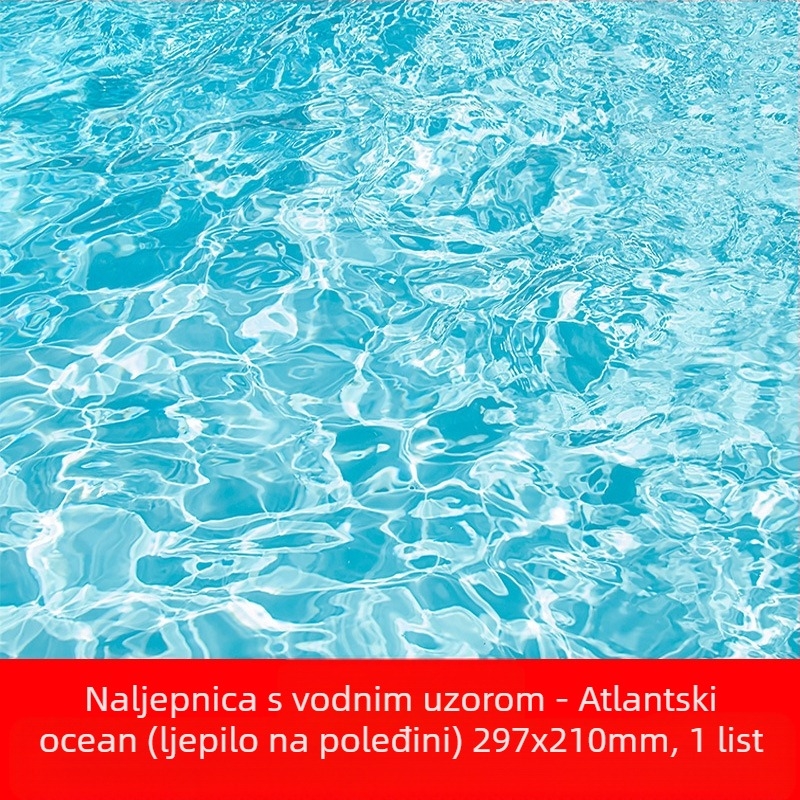 Materijal za arhitektonski model DIY za vanjski mikro krajolik s papirnatim naljepnicama s vodnim uzorcima i ljepilnom stražnjem dijelu; marka Crab kingdom; spreman za DIY; za dob 15–35; ne električno