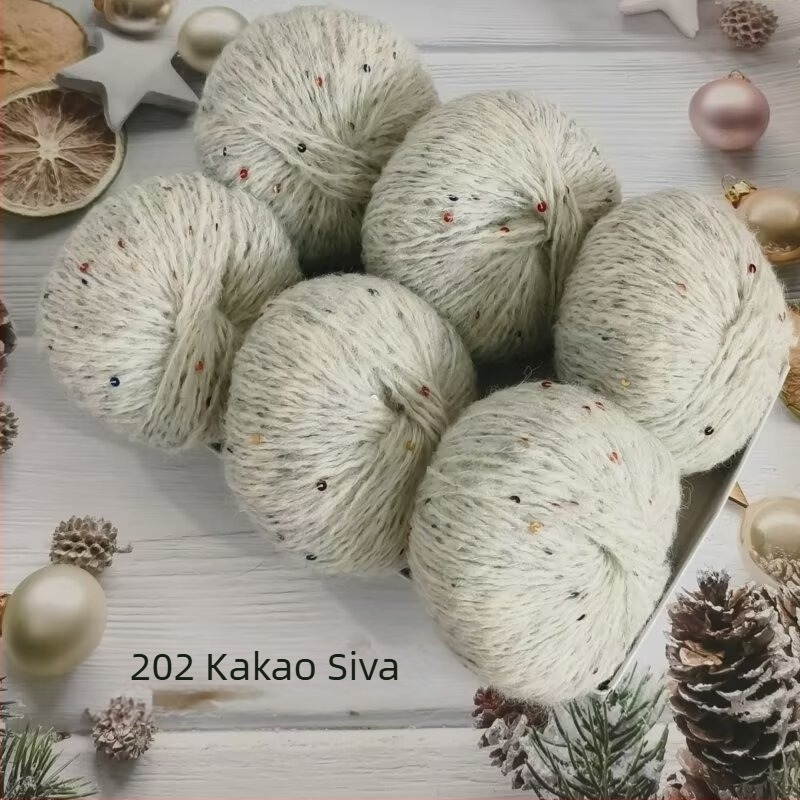 Pređa s šljokicama od alpake i mohaira, worsted pređa, oblik: role, podrijetlo: Hebei Baoding, namijenjena za pletenje