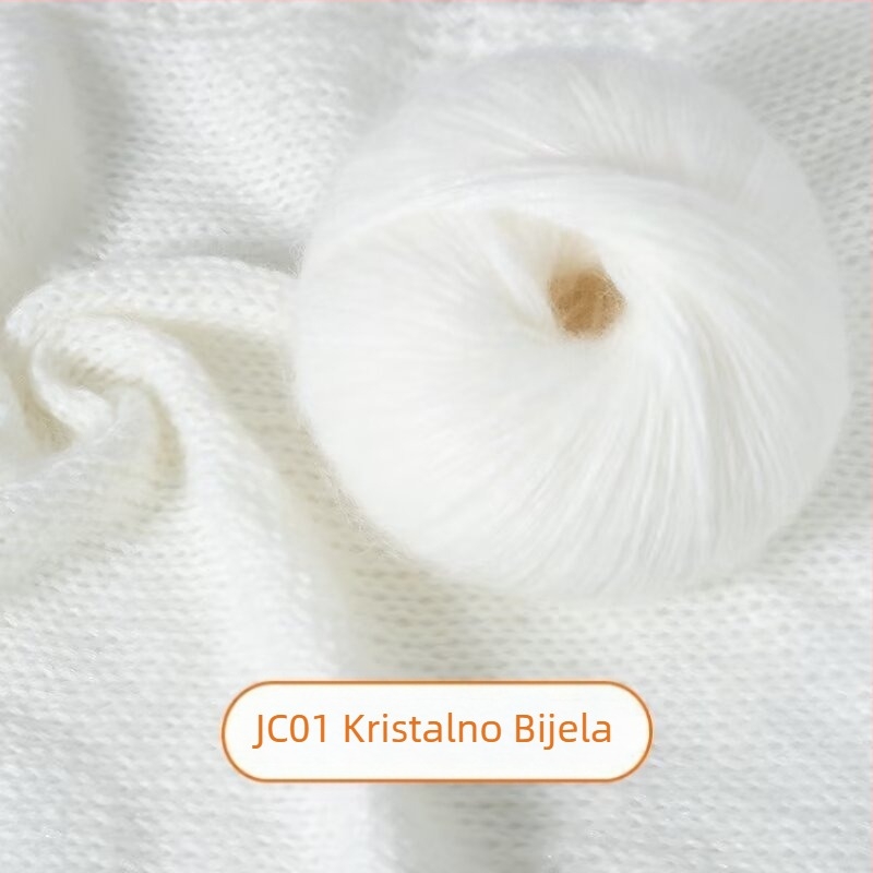 Mohair pređa – zračni preokret, Reunion linija, za ručno pletenje, sprej mohair, Blue Tears