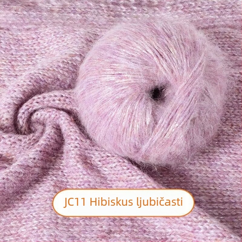 Mohair pređa – zračni preokret, Reunion linija, za ručno pletenje, sprej mohair, Blue Tears