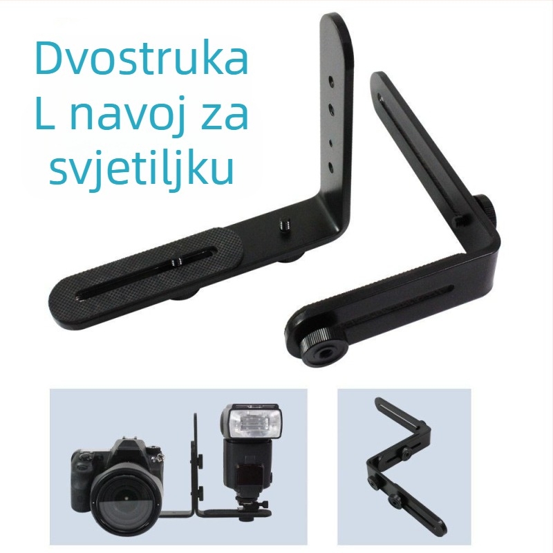 Cario S držač – plastični ručni držač za bljeskalicu, mikrofon i rasvjetu sa softboxom; maksimalna nosivost 2 kg; težina 0,5 kg