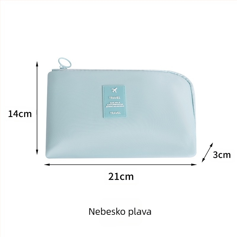 Torba za pohranu kablova i slušalica – ručna torba, poliester, model xksmb, za putovanje, zatvarač