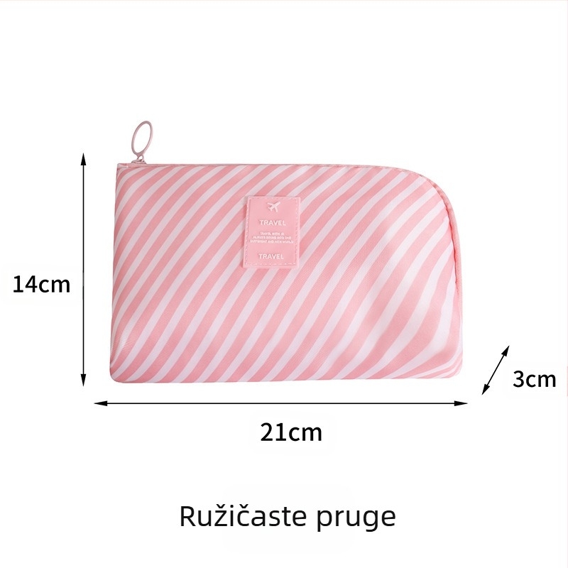 Torba za pohranu kablova i slušalica – ručna torba, poliester, model xksmb, za putovanje, zatvarač