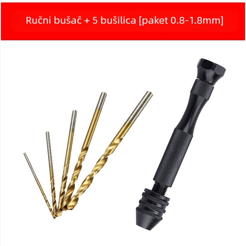 Xinsentuo Set alata za ručno bušenje za DIY modele — aluminijska legura, 150 komada, za plastiku/drevo/akril