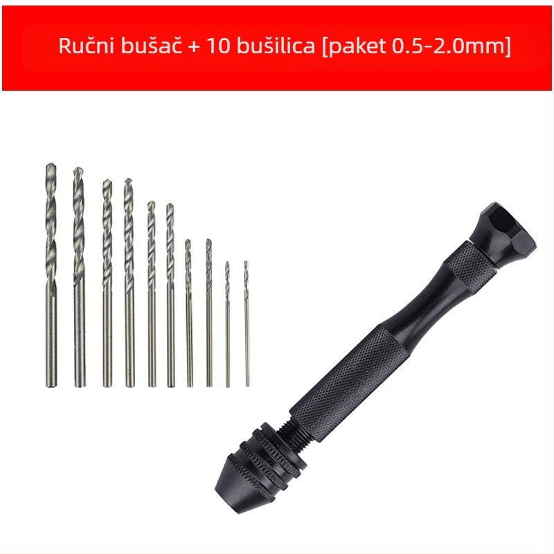 Xinsentuo Set alata za ručno bušenje za DIY modele — aluminijska legura, 150 komada, za plastiku/drevo/akril