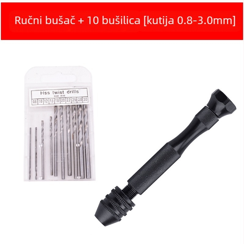 Xinsentuo Set alata za ručno bušenje za DIY modele — aluminijska legura, 150 komada, za plastiku/drevo/akril