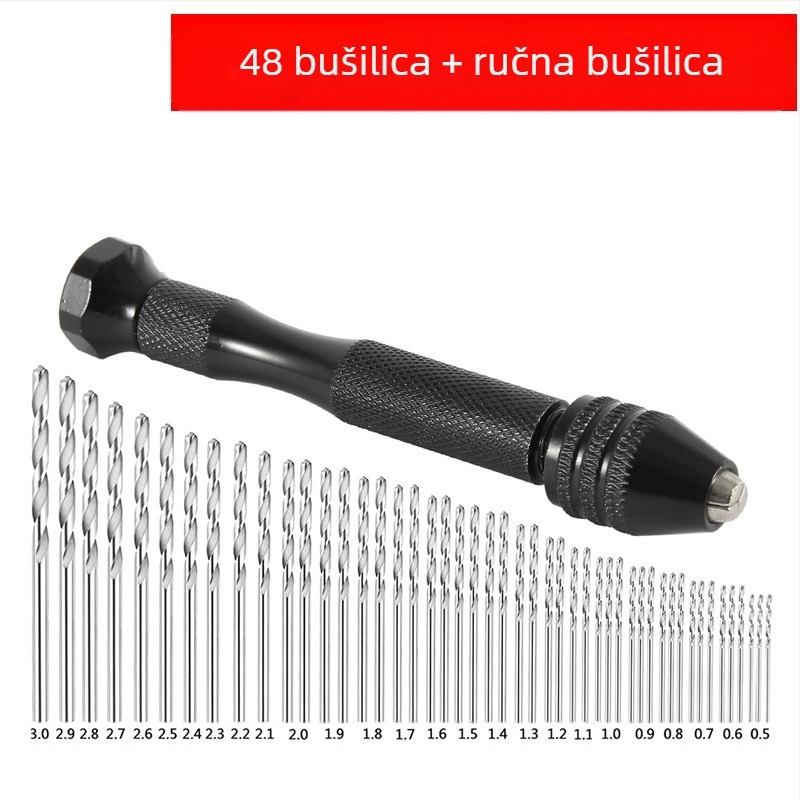 Xinsentuo Set alata za ručno bušenje za DIY modele — aluminijska legura, 150 komada, za plastiku/drevo/akril