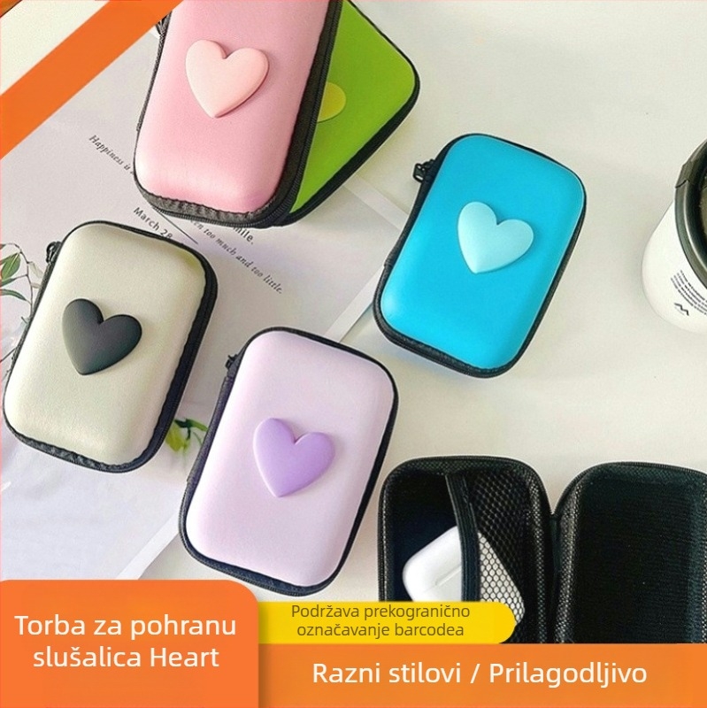 YJX-102 EVA torbica za pakiranje slušalica – toplinsko tiskanje + šivanje, 3C elektroničko pakiranje
