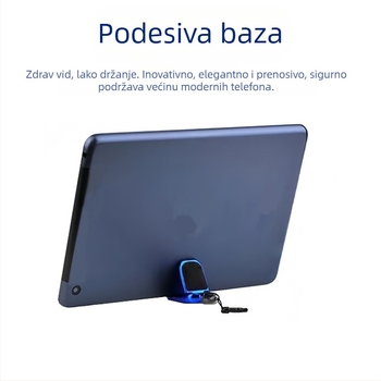 5-u-1 stalk za telefon i tablet s kapacitivnim stilusom i plastičnim kućištem