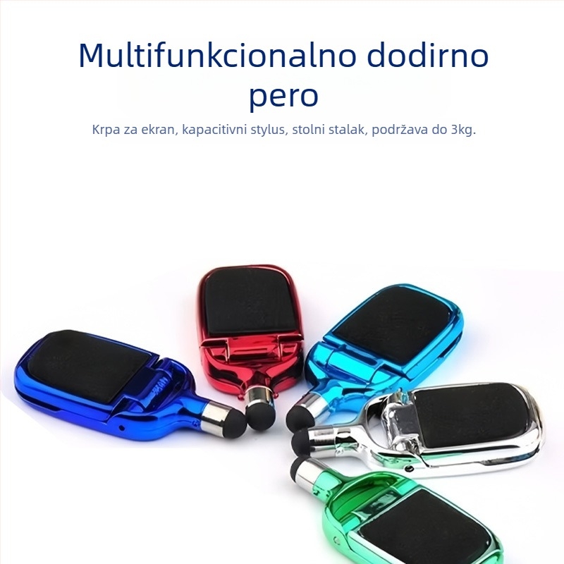 5-u-1 stalk za telefon i tablet s kapacitivnim stilusom i plastičnim kućištem