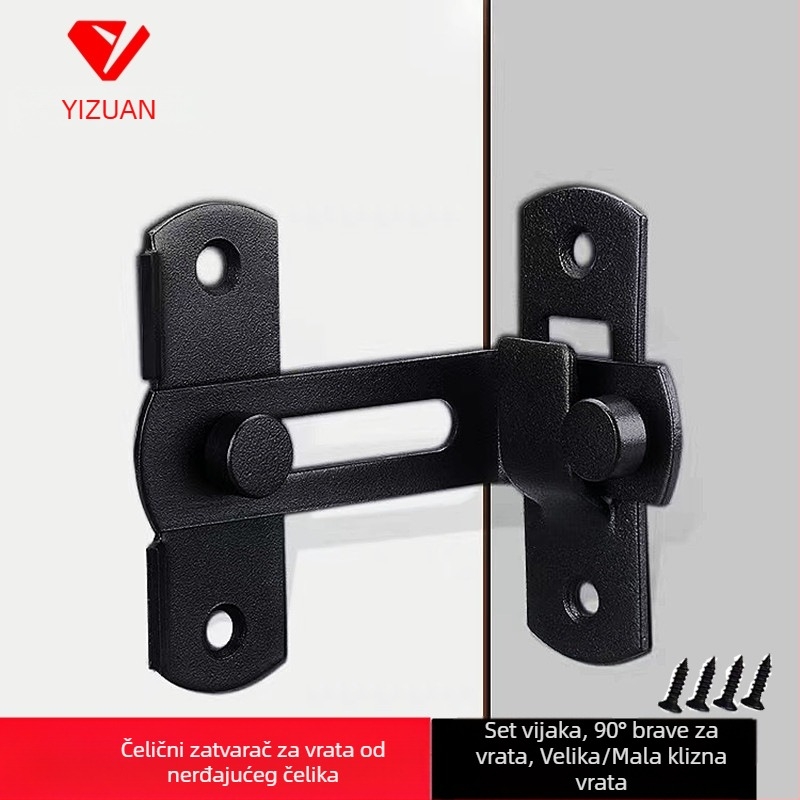 Nehrđajući čelični zatvarač za vrata s H-tipom, kućni pribor za vrata, završna obrada sprej boje, Meishijia