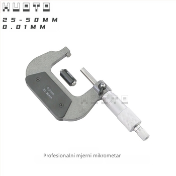 HUOTO navojni mikrometar, raspon 0-100 mm, mjerenje vanjskog promjera navoja, mjerenje srednjeg promjera navoja, pribor za mjerenje debljine