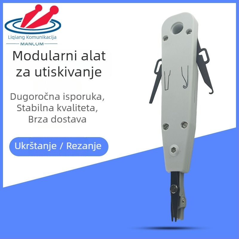 KD-1 Nož za rezanje žica za mrežni modul – ABS + alatno čelik; težina 53 g; pogodan za 110 patch panel i mrežne/telefonske module