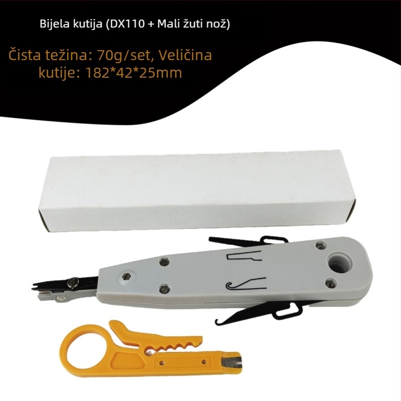 KD-1 Nož za rezanje žica za mrežni modul – ABS + alatno čelik; težina 53 g; pogodan za 110 patch panel i mrežne/telefonske module
