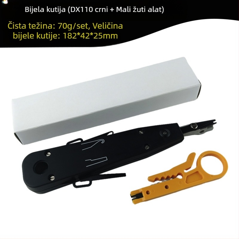 KD-1 Nož za rezanje žica za mrežni modul – ABS + alatno čelik; težina 53 g; pogodan za 110 patch panel i mrežne/telefonske module