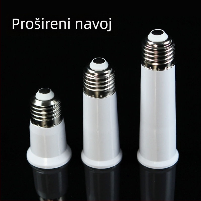 E27 keramički navojni držač lampe, PVC tijelo i sjenilo, IP20, model QPD-008, napajanje iz utičnice