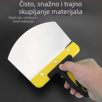 Špachtla za žbukanje s nehrđajućim čelnikom, plastična drška, serija Putty knife, Jiuling, specifikacije LC cabinet-feeder