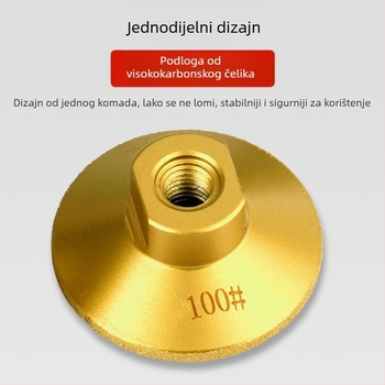 Melton MG025 Dijamantno Brazing ravna glava za brušenje pločica, mramora i kamena – poliranje