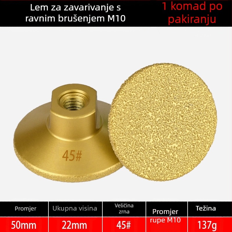 Melton MG025 Dijamantno Brazing ravna glava za brušenje pločica, mramora i kamena – poliranje